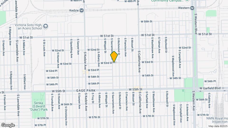 5303 S Sacramento Ave Map and Location Details