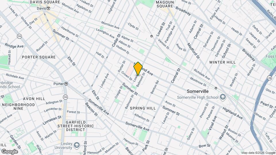 145 Lowell St Map and Location Details