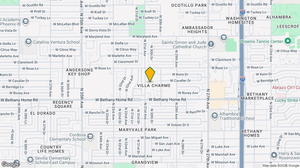 6119 N 31st Ave Map and Location Details