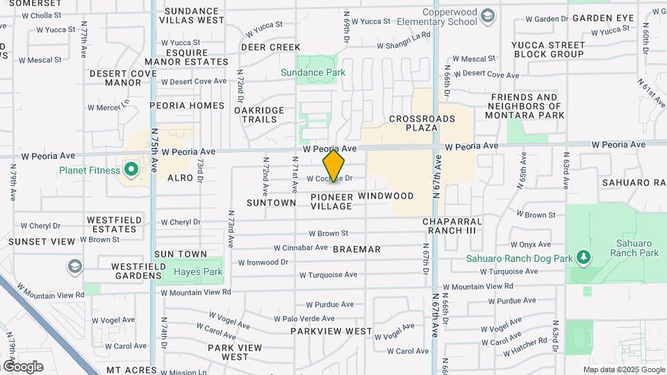 6944 W Comet Ave Map and Location Details