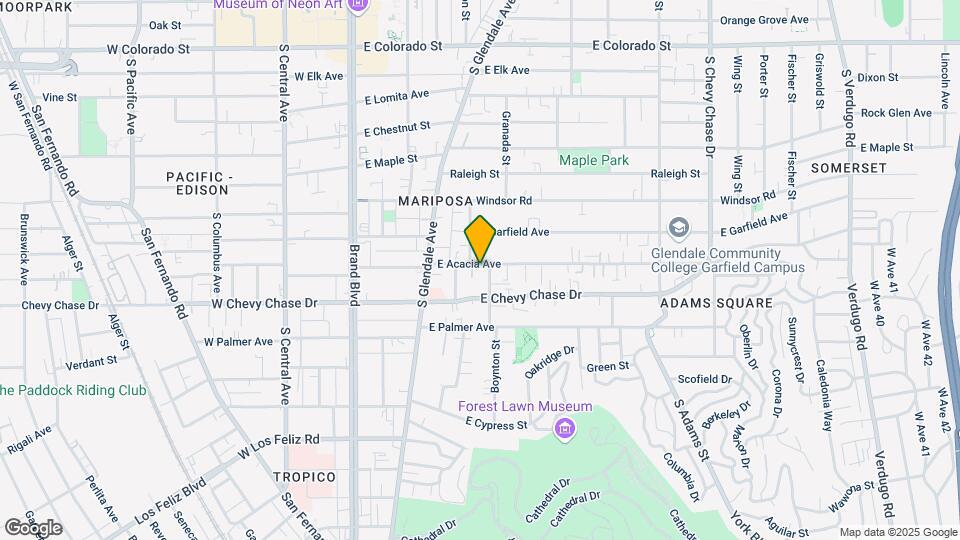 506 E Acacia Ave Mapa y Detalles de la Ubicación