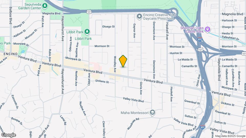 16022 Moorpark St, Unit 203 Map and Location Details