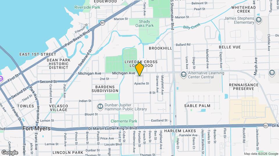 1629 Pawnee St Mapa y Detalles de la Ubicación