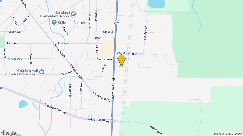 818 Saraland Blvd S Map and Location Details