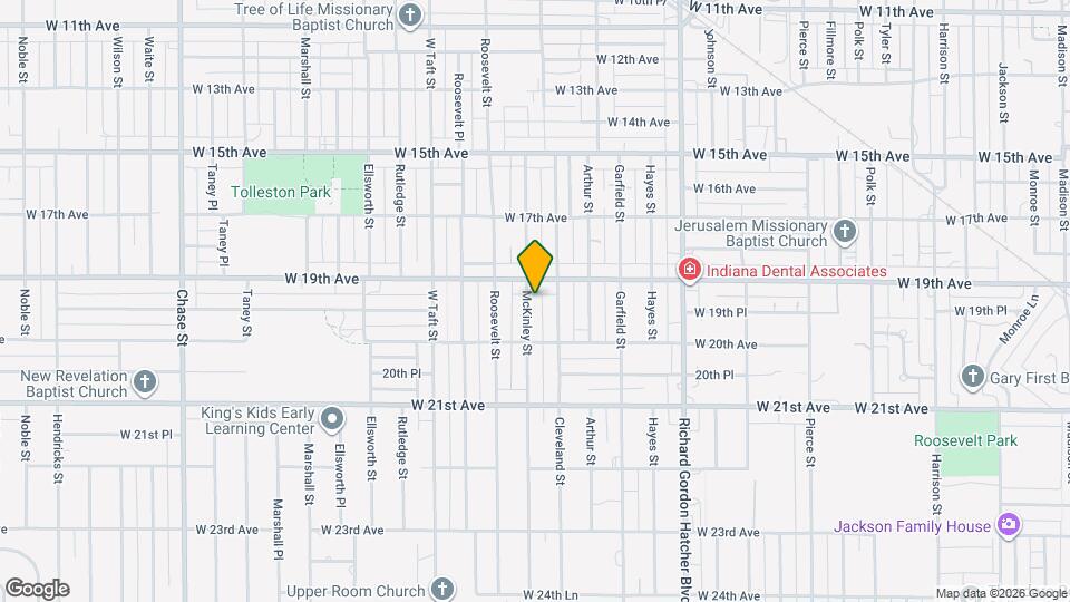 1929 McKinley St Map and Location Details