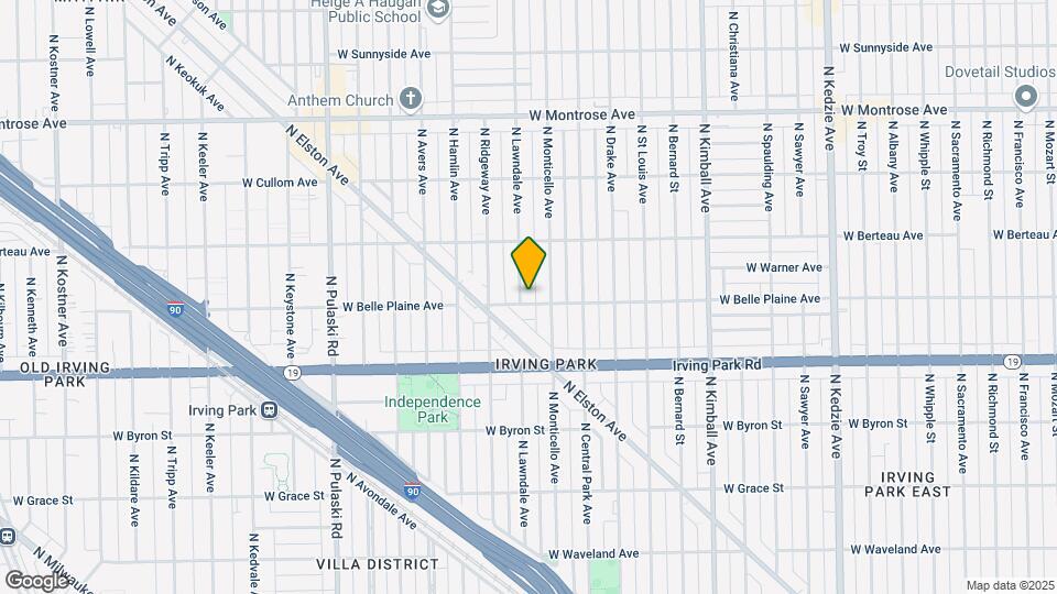 4103 N Lawndale Ave Mapa y Detalles de la Ubicación