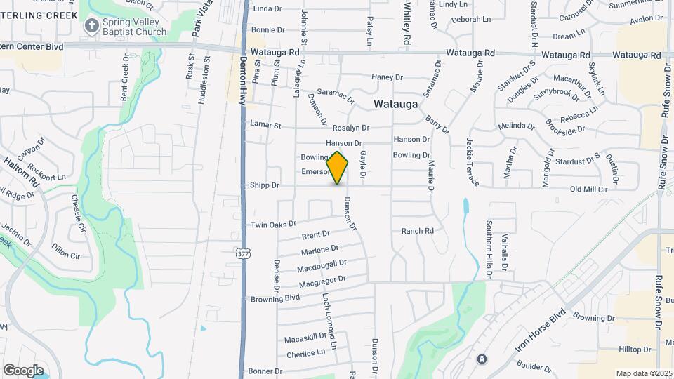 5744 Shipp Dr Map and Location Details