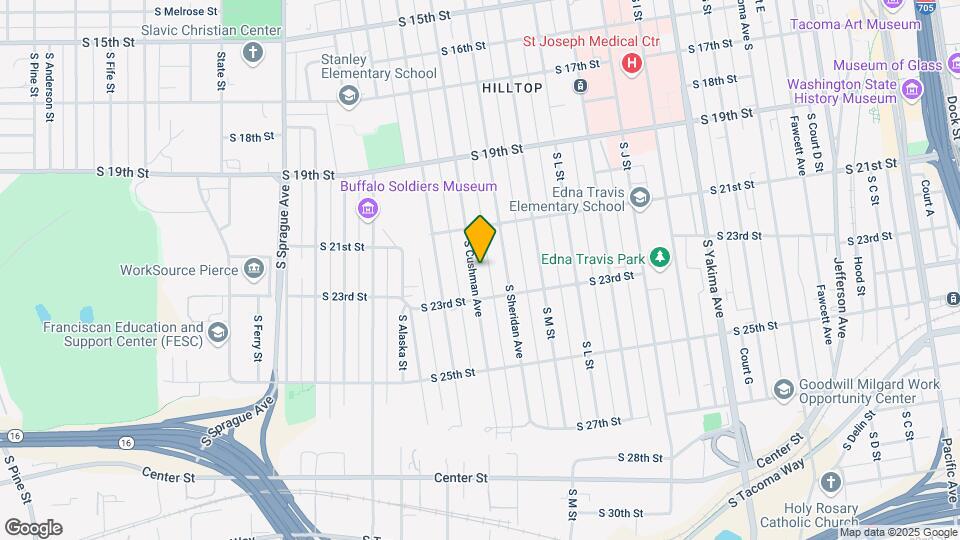 2133-2135 S Cushman Ave Map and Location Details