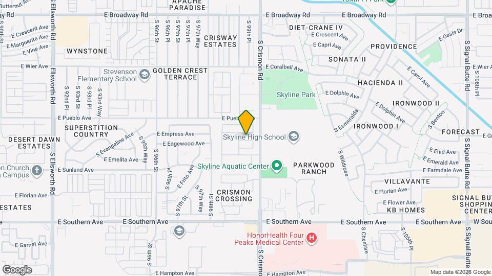 9924 E Edgewood Ave Map and Location Details