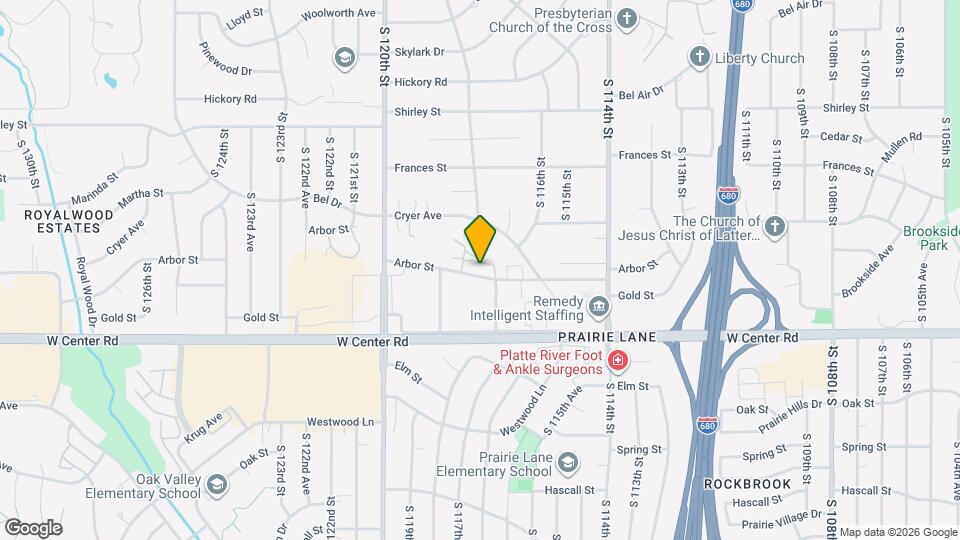 11718 Arbor St Map and Location Details