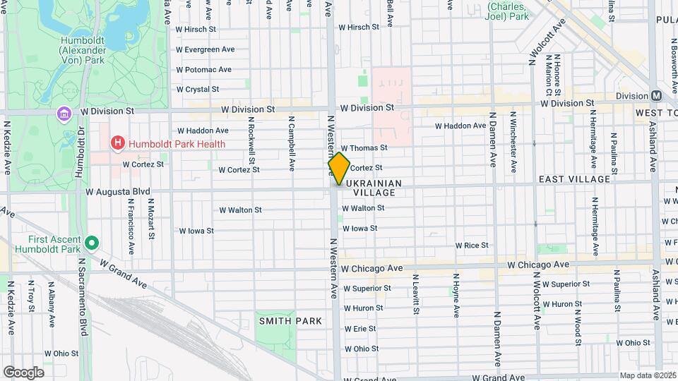 2350 W Augusta Blvd-Unit -3-E Map and Location Details