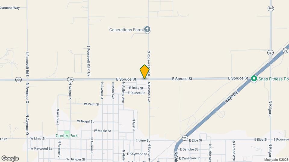 306 E Spruce St Map and Location Details