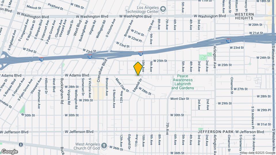 4014 W Adams Blvd Mapa y Detalles de la Ubicación