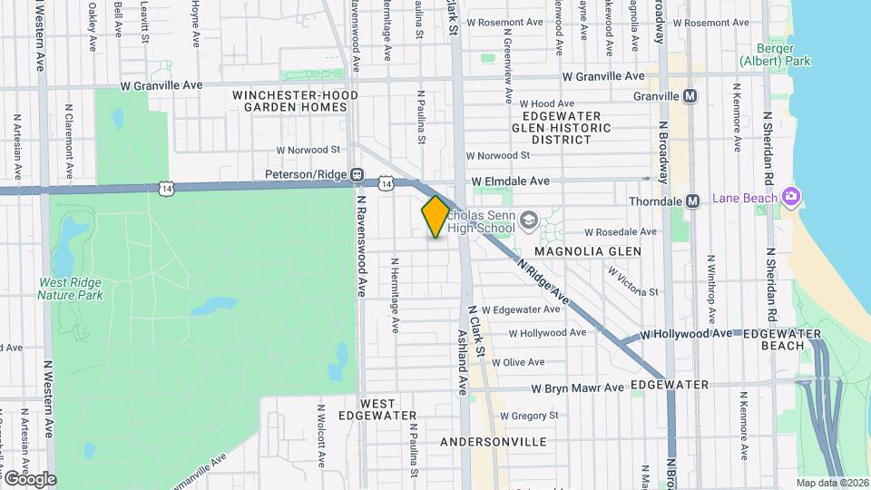 1630 W Thorndale Ave Map and Location Details