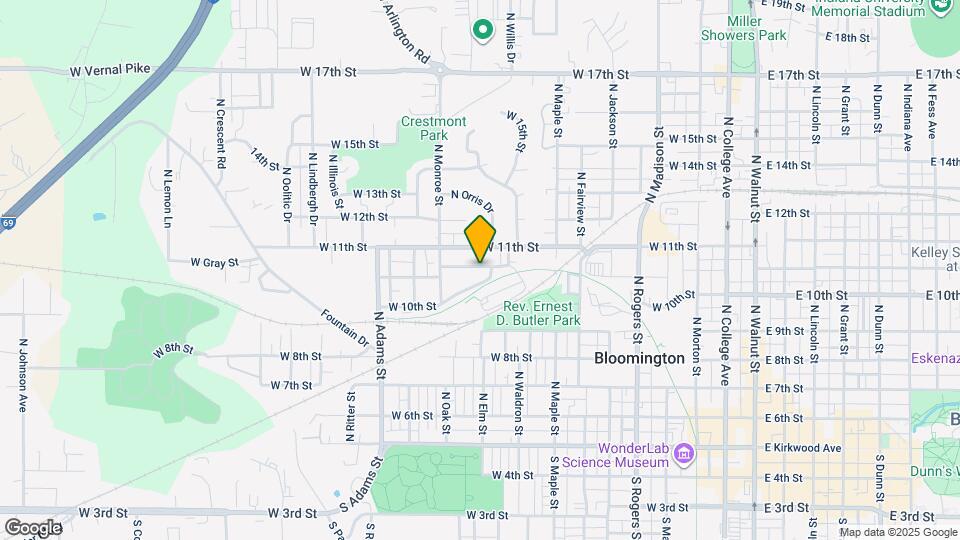 1001 W Cottage Grove Ave Map and Location Details