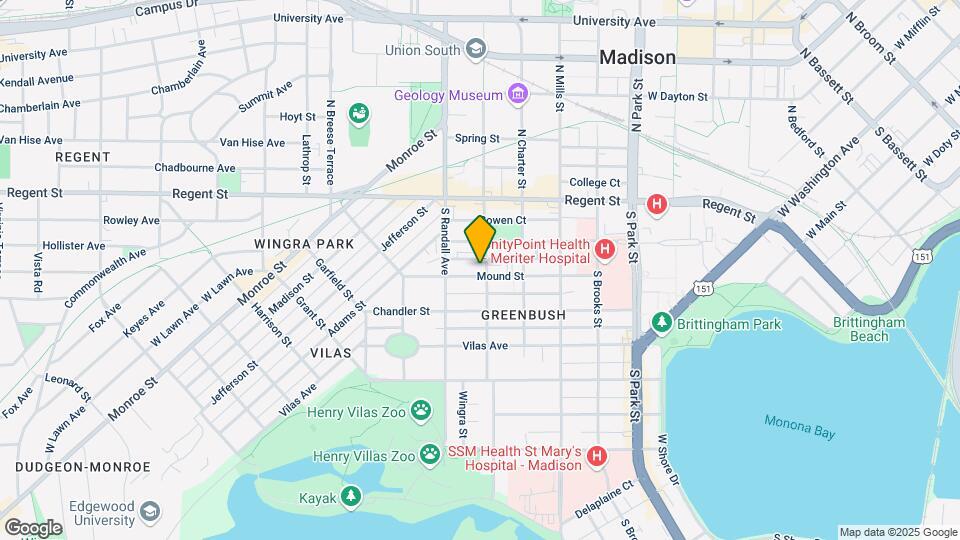 1302 Mound St Map and Location Details