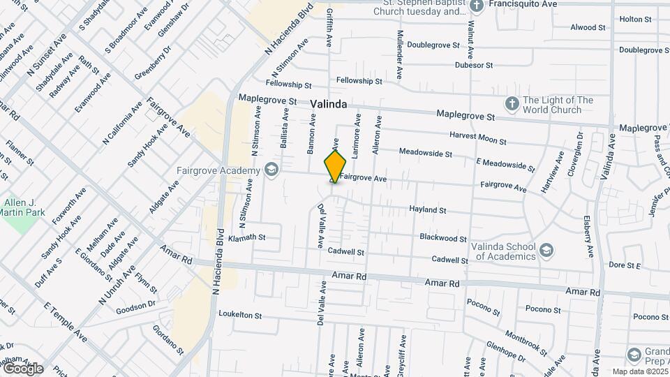 15709 Hayland St Mapa y Detalles de la Ubicación
