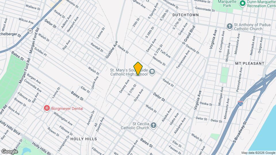 3717 Delor St Map and Location Details