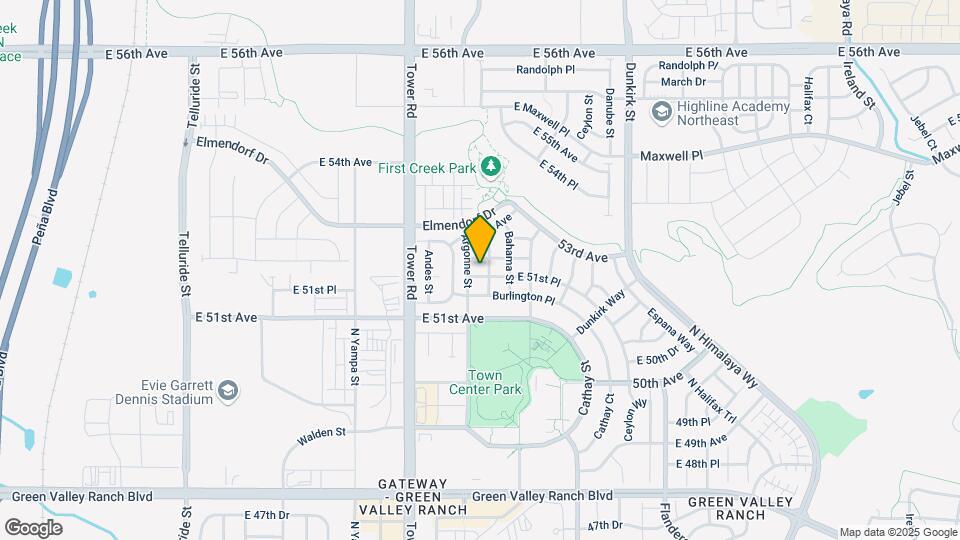 18737 E 51st Pl Map and Location Details