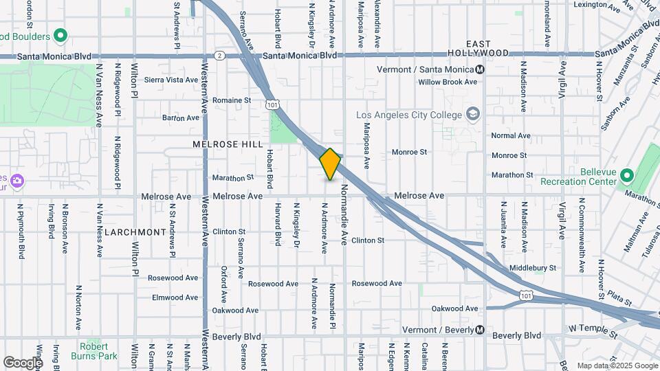 716-720 N Ardmore Ave Map and Location Details