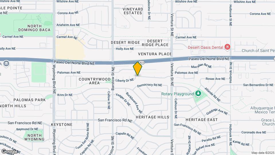 8620 Liberty Dr NE Map and Location Details