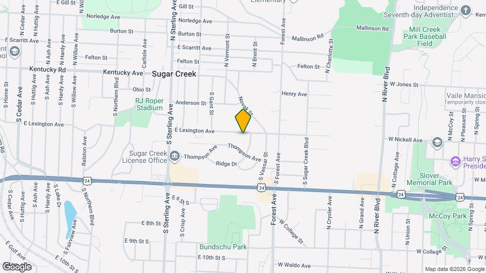 11539 E Lexington Ave Map and Location Details