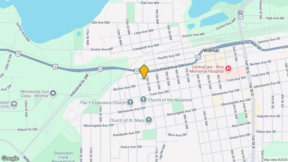 1106 Becker Ave SW Map and Location Details