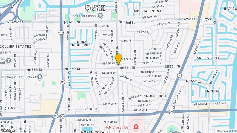 1801 NE 56th St, Unit 7 Mapa y Detalles de la Ubicación
