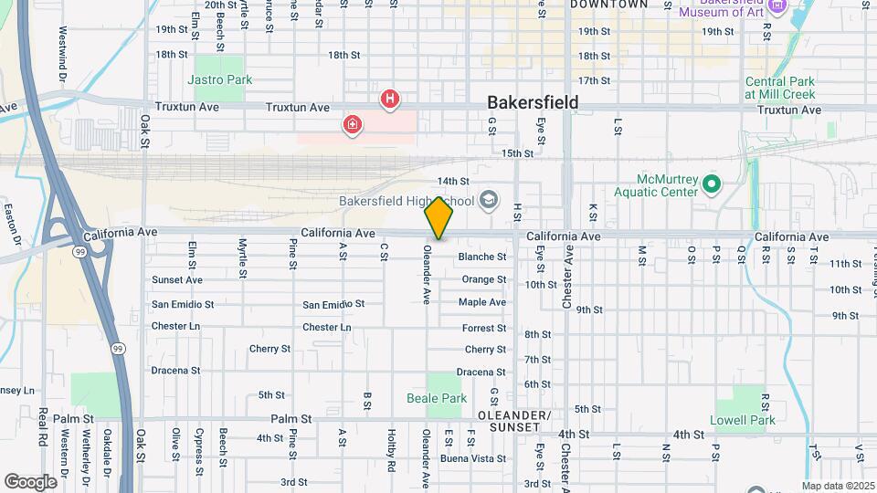 1132 Oleander Ave Map and Location Details