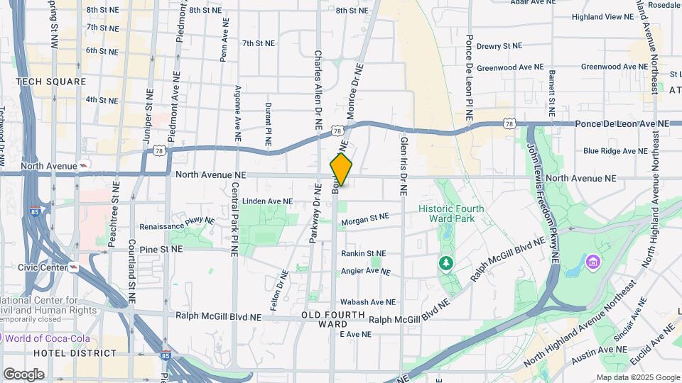 583 NE Boulevard Map and Location Details