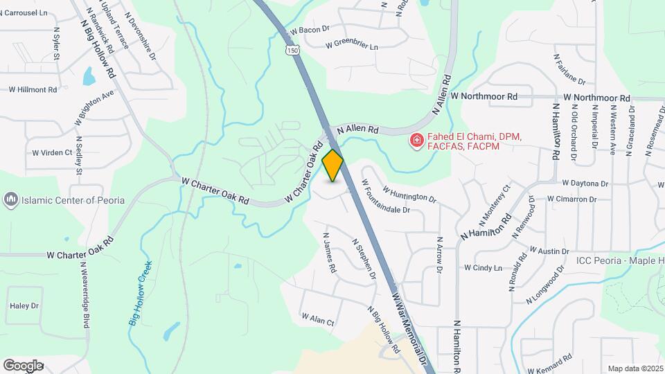 2913 W Cannes Dr Map and Location Details