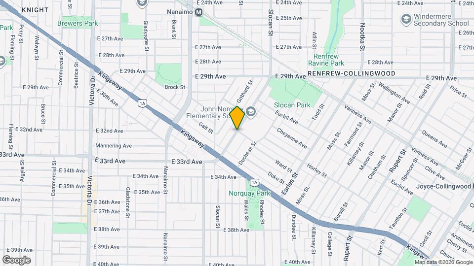 4793 Slocan St Map and Location Details