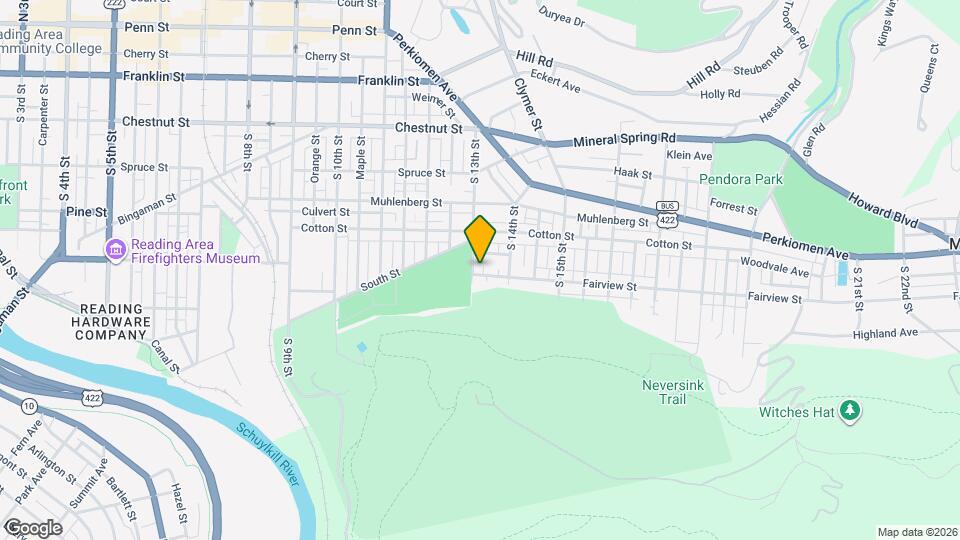 549 S 13th St Map and Location Details