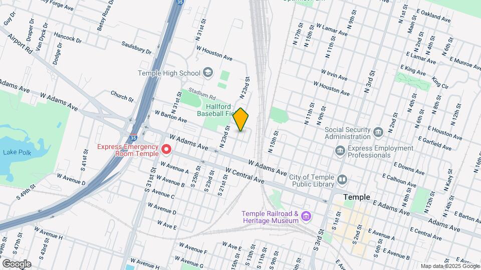 205 N 21st St Map and Location Details