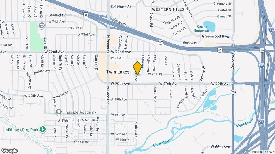 7048 Lipan St Map and Location Details