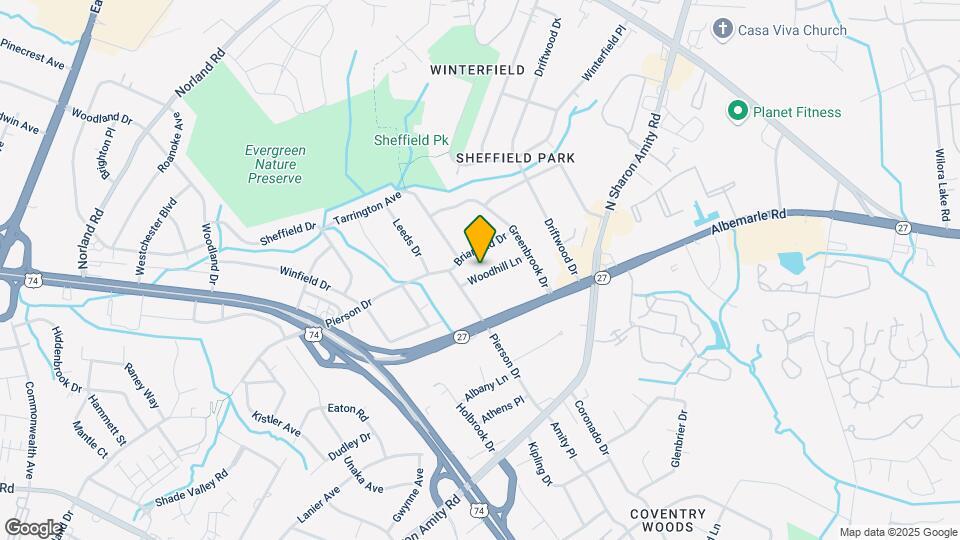 1425 Woodhill Ln Map and Location Details