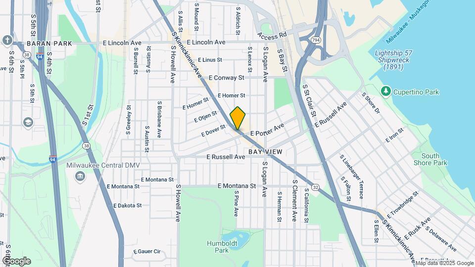 2627 S Kinnickinnic Ave Map and Location Details