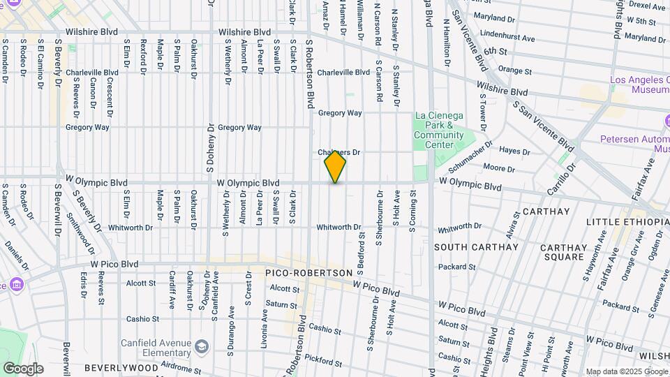 8720 W Olympic Blvd Mapa y Detalles de la Ubicación