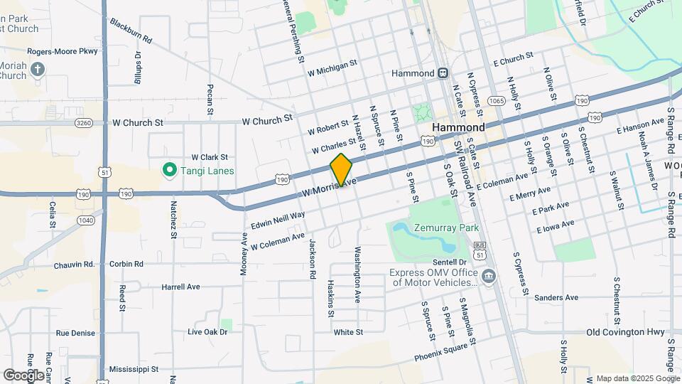 205 S General Pershing St Map and Location Details