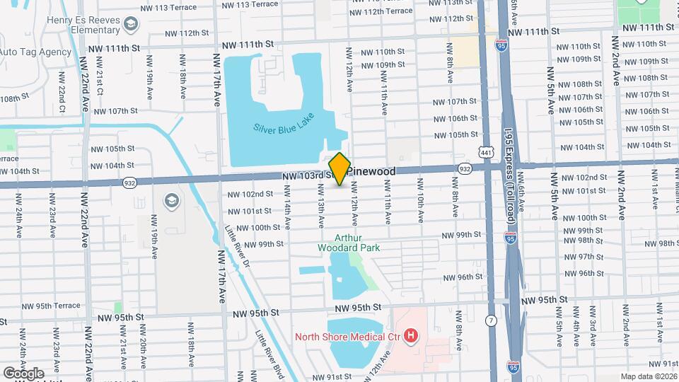 1240 NW 102nd St Map and Location Details