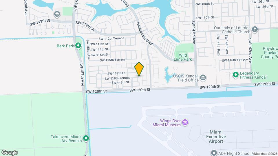 11823 SW 152nd Ct Map and Location Details