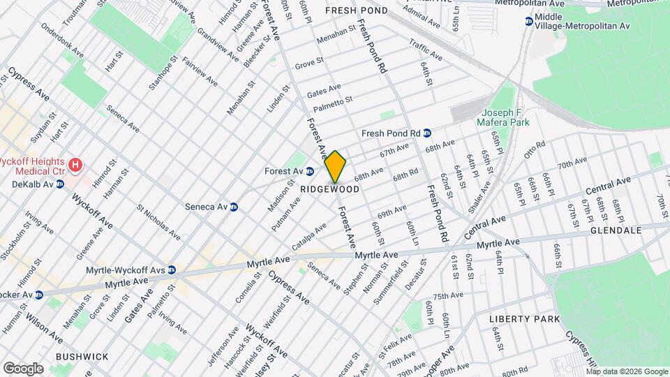 67-28 Forest Ave Mapa y Detalles de la Ubicación