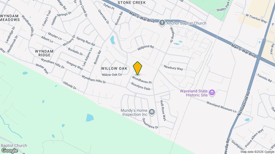 749 Woodhaven Pl Map and Location Details