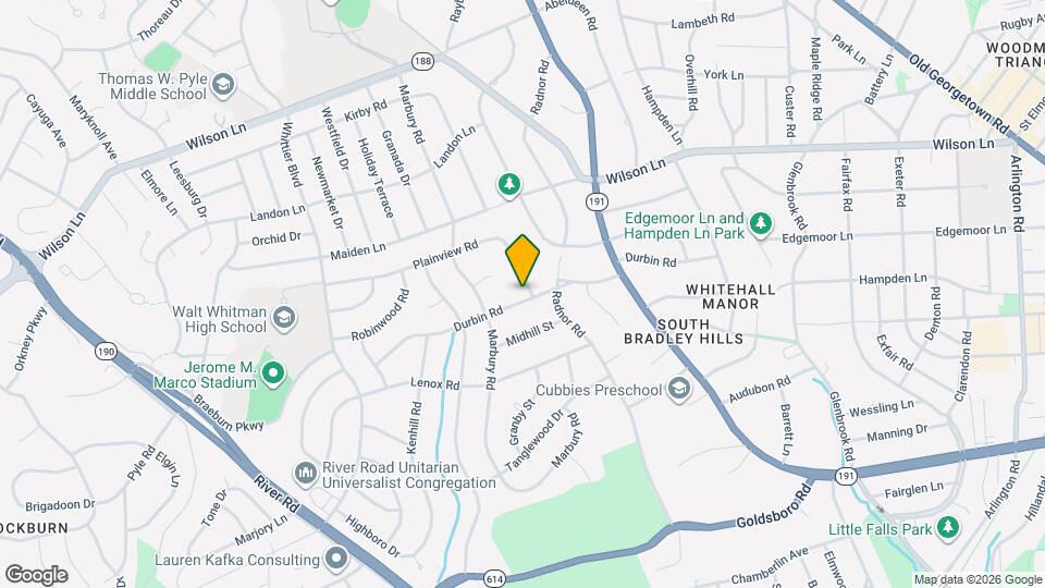 5800 Plainview Rd Map and Location Details