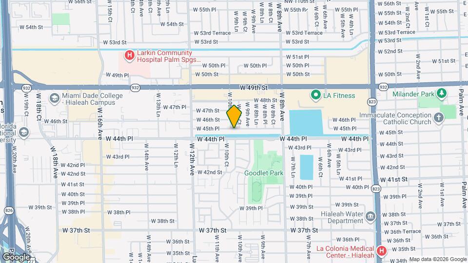 980 W 45th Pl Map and Location Details