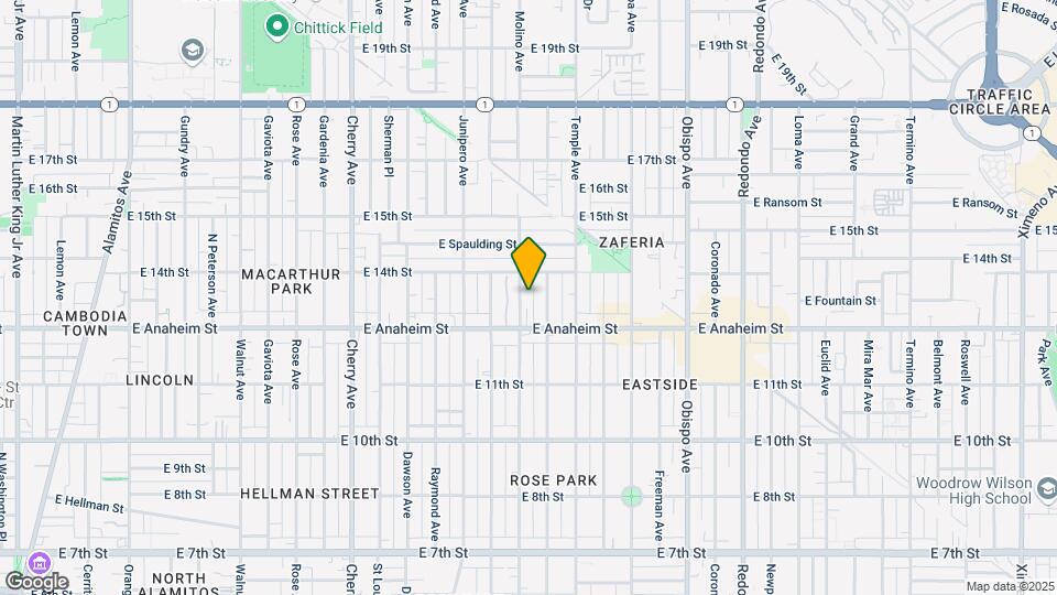 1344 Molino Ave Mapa y Detalles de la Ubicación