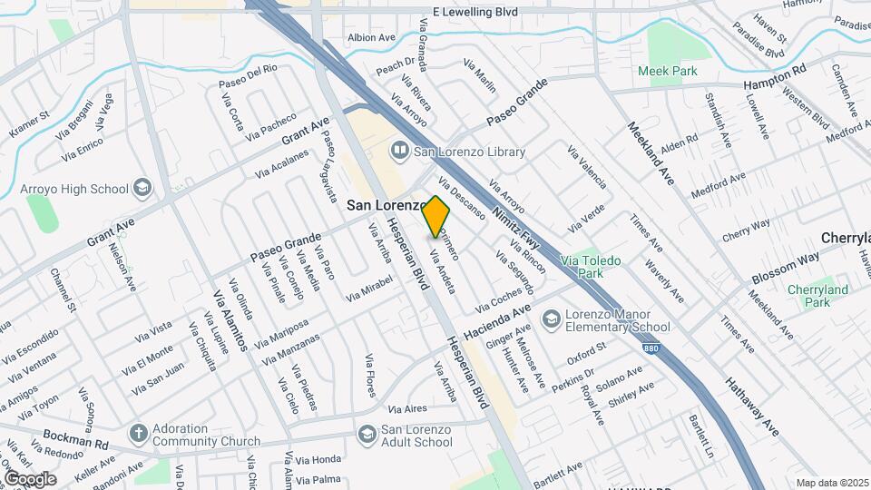 16138 Via Andeta Map and Location Details