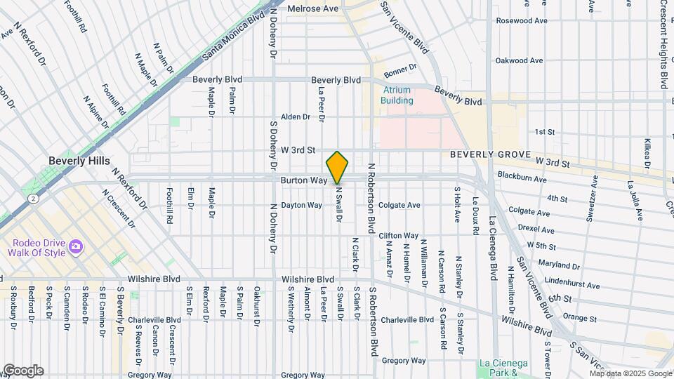 327 N Swall Dr Map and Location Details