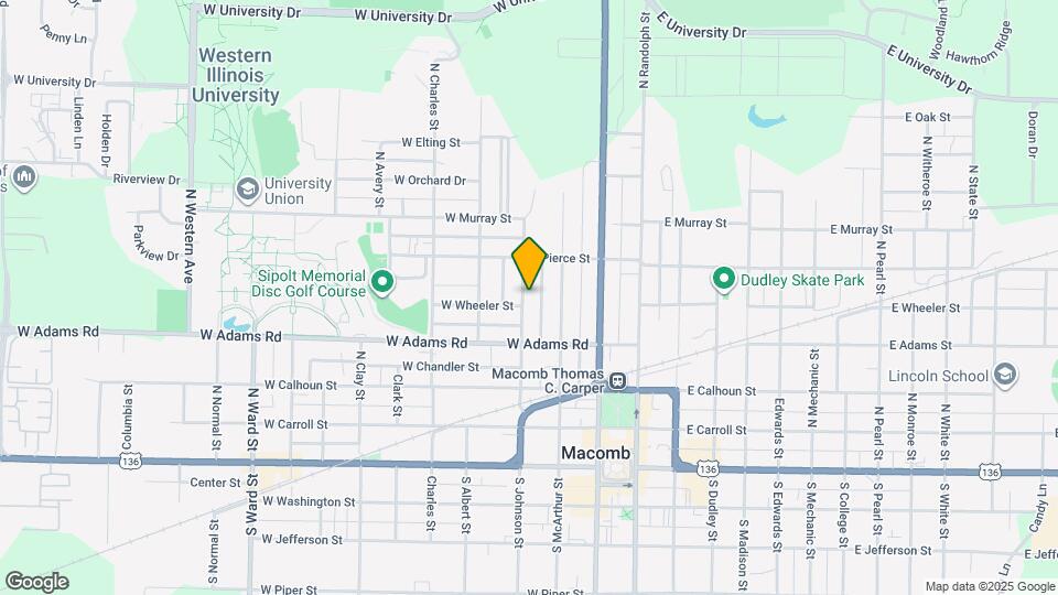 505 N Johnson St Map and Location Details