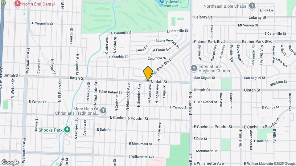 1134 N Foote Ave Mapa y Detalles de la Ubicación